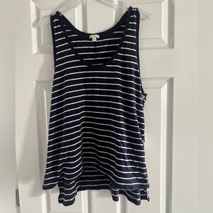 Gap Navy Striped Sleeveless Top